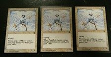 Vintage MTG Portal 2 Angel Of Mercy x3 White Uncommon Cards Excellent Condition