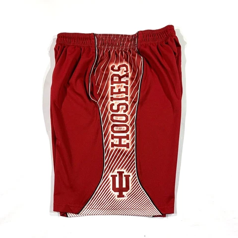 Indian University Hoosiers Shorts Mens Large Red Basketball Drawstring Adidas Cover