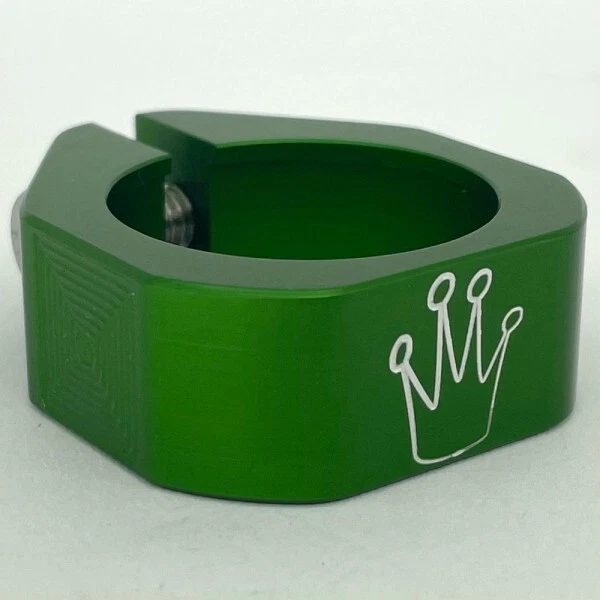 Abrazadera de asiento BMX personalizada,OLDSCHOOL BMX SE STREET TOYS CORONA VERDE 28,6 MM GT NUEVO Foto 1 de 2