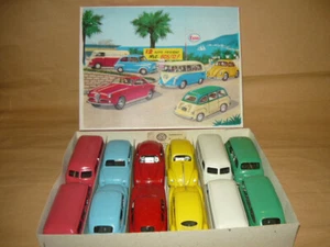 MARCHESINI CONFEZIONE ALFA ROMEO FIAT VW GIOCATTOLO LATTA TIN TOY NO INGAP - Foto 1 di 5