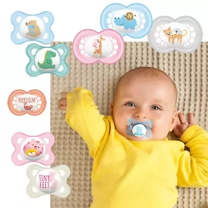 MAM ORIGINAL Silikon Schnuller Symmetrisch Oval Junge / Mädchen 0-6M 6-16M + Box - Bild 1 von 16