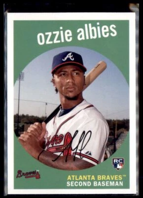 2018 Topps Archives Ozzie Albies RC Atlanta Braves #18 - Image 1 of 2