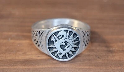 Дракон кольцо дракона в окружении лучей или пламени сила защиты мудрость RM209 - Изображение 1 из 4