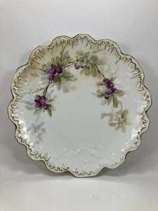 Bawo & Dotter Elite Works Limoges piatto bacche/frutta 8 1/4" - bordo oro smerlato - Foto 1 di 14