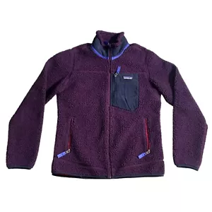 Chaqueta polar Patagonia Classic Retro X Deep Pile para mujer mediana púrpura - Imagen 1 de 9