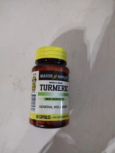 Mason Natural Tumeric 60 Caps - Picture 1 of 4