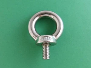Stainless Steel 316 Lifting Eye Bolt 5/16" UNC Marine Grade Heavy Duty - Picture 1 of 4