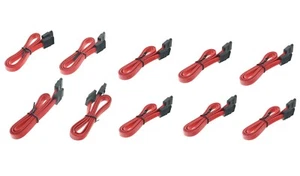 10 x 15" SATA 3.0 SATA III Cable 6GB/s for SATA DVD HDD Hard Drive Red NEW US - Picture 1 of 3