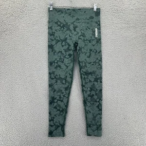 GYMSHARK Adapt Camo Seamless Leggings Green Womens Size Small Stretch READ - Picture 1 of 10