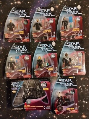 ¡Lote de figuras exclusivas de Playmates STAR TREK Target (7 figuras + paquete de 2)! Foto 1 de 4