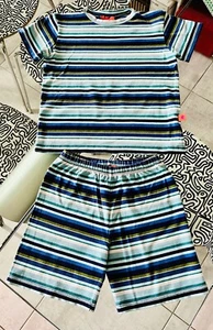 GALLO Complete T-shirt And Bermuda Shirts Multicolor Striped Kids Size 3 (Years 4/5) - Picture 1 of 4