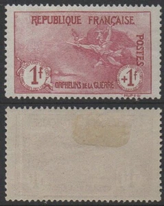 DE LA 1ere SERIE ORPHELINS  # 154  / 1917 - 1 F + 1  F  * MLH  / COTE 600.00 € - Picture 1 of 1