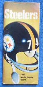 Vintage 1974 Pittsburgh Steelers Football Media Guide ~ JACK LAMBERT LYNN SWANN
