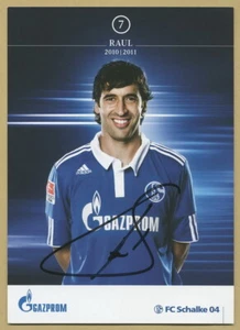 Raul - Footballeur espagnol - Belle photo-carte signée - Bild 1 von 1
