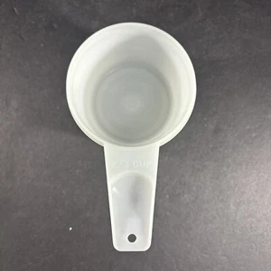 Tupperware #763 Bianco Trasparente Misurazione 2/3 Tazze Ricambio Vintage - Foto 1 di 4
