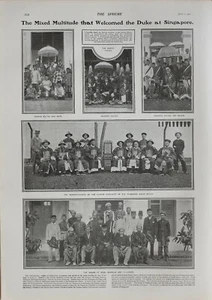 1901 IMPRESIÓN DUQUE EN SINAPORE SELANG'S SULTÁN PAHANGS RAJAHS MALAY STATES NEGRI - Imagen 1 de 3