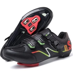 Mens Bike Shoes Cycling Shoes US Size 9 Compatible w/ 2 or 3 Bolt Cleat Pedal - Picture 1 of 1
