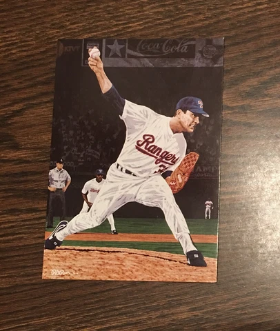 NOLAN RYAN RANGERS MLB, Rick Rush Promo Postcard Cover