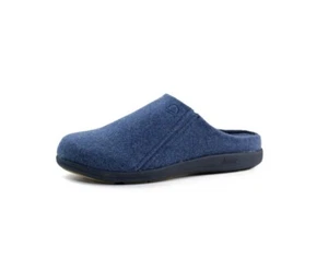 Strole Freizeitschuhe Herren Lodge Slipper Clog Melton Wolle Indigo Größe 10 S824M - Bild 1 von 1