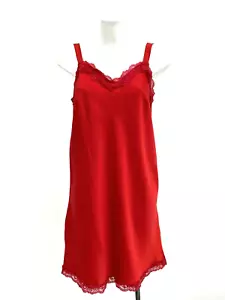 Ex Chainstore Plus taglie 18 20 22 24 26 28 raso cami abito da notte in pizzo - Foto 1 di 9