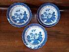 Set of 3 Vintage Booths Real Old Willow Pattern Saucers