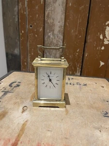 Antique Mappin & Webb Brass Carriage Clock Home Decor Time - Picture 1 of 19