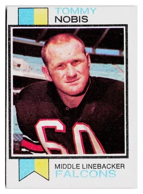 Tommy Nobis HOF 1973 Topps #385 Atlanta Falcons Excellent - Image 1 of 2