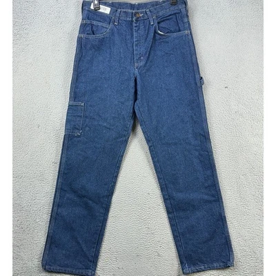 Pantalones de mezclilla Bulwark FR trabajo carpintero para hombre 34X34 azul resistente al fuego bolsillos de carga Foto 1 de 4