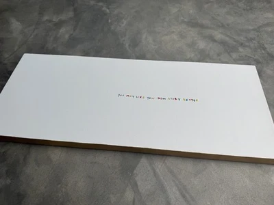 Stitch Colorful Embroidered Canvas Message 'You May Like Your New Story Better' - Image 1 of 2