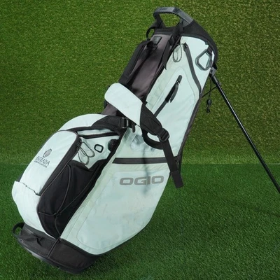OGIO XIX BOLSA DE SUPORTE FEMININA 5 VIAS FEMININA GOLFE, ESPUMA DO MAR AQUA / PRETA ~ LOGOTIPO DO TACO! - Imagem 1 de 4