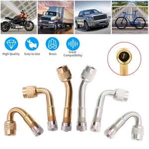 2x Valve Stem Angle Extension 45 90 135 Degree Side Tire Wheel Car Motorcycle RV - Picture 1 of 19