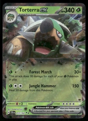 Torterra ex - 012/162 Double Rare Holo NM Pokemon SV05: Temporal Forces - Image 1 of 2