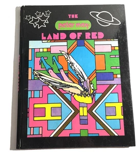 The Peter Max "Land Of Red" Art  1970 Hard Cover Book - Picture 1 of 5