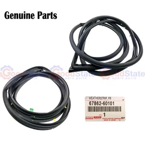 Genuine Toyota LandCruiser 100 Series HDJ Front RH & LH Door Weatherstrip Rubber - Picture 1 of 5