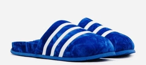 Adidas Adilette Adimule Azul Terciopelo Toboganes Mula Zapatillas Hombres Talla 9 - Imagen 1 de 7