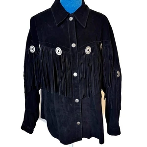 Vintage Scully Wildleder Fransen Western Jacke Mittellang 12 - Bild 1 von 9