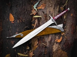 Custom Handmade Carbon Steel Blade Survival Wikinger Schwert| Jagdschwert Camping - Bild 1 von 3