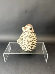 Vintage ZUNI EULE BILDNIS ~ Indianer Pueblo Keramik 5 Zoll - Bild 1 von 11