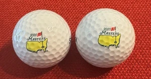 2000 Masters Logo Golf Balls Augusta National x 2 Vijay Singh winner - Picture 1 of 1