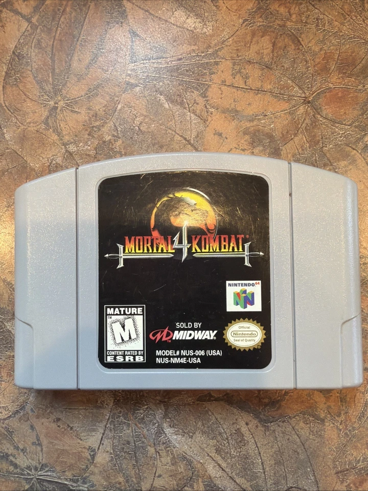 MORTAL KOMBAT 4 (Nintendo 64) N64 Authentic Cartridge Only - Tested - Image 1 of 3
