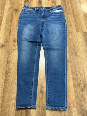 a.n.a Jeans, Women's Size 12, Blue, Denim, Mid Rise Jegging 38" Length - Image 1 of 4