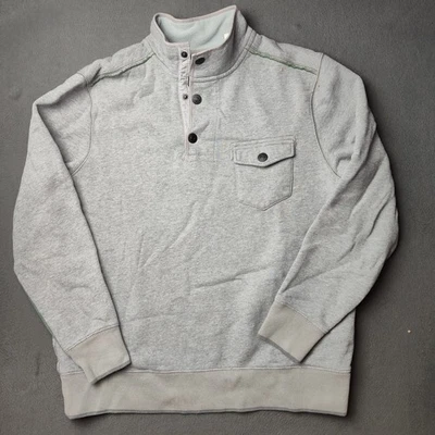 Tommy Bahama 套衫男式中号抓绒运动衫四分之一扣口袋 — 第 1/4 张图片