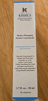 Suero Kiehl's Hydro-Plumping Conc con relleno epidérmico y 15 % de glicerina 1,7 oz nuevo en caja Foto 1 de 4