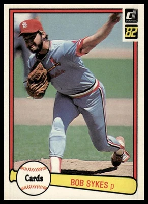 1982 Donruss #640 Bob Sykes St. Louis Cardinals - Image 1 of 2