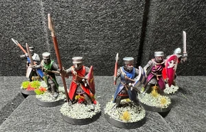 6 x Painted medieval knights war gaming  Miniatures War Gaming - Picture 1 of 14