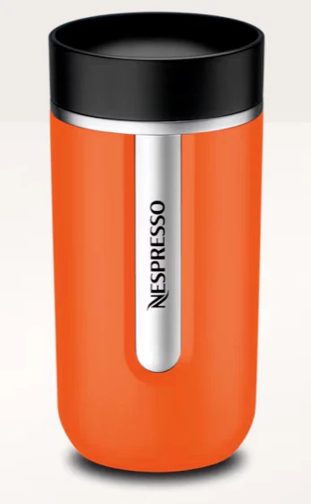 Taza de Viaje Nespresso & Pantone Mediana Manderina Naranja Nómada Edición Limitada Foto 1 de 1