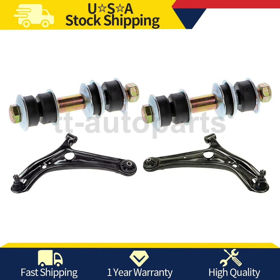 4PC Mevotech Front Lower Control Arm For 2004 2005 2006 Scion xA - Image 1 of 4