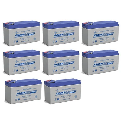 Power-Sonic 12V 9AH Replacement Battery for Eaton Powerware PWHR1234W2FR - 8Pack - Image 1 of 2