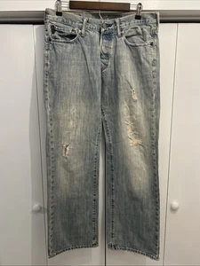 VTG Y2K Abercrombie & Fitch Men Low Rise Button Fly Extra Heavy Ounce Jean 31x32 - Picture 1 of 13