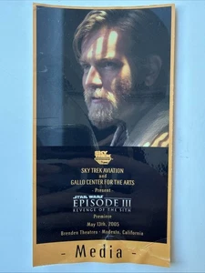 Star Wars La Venganza de los Sith 13 de Mayo 2005 Episodio III Estreno Medios Pase de Prensa - Imagen 1 de 4